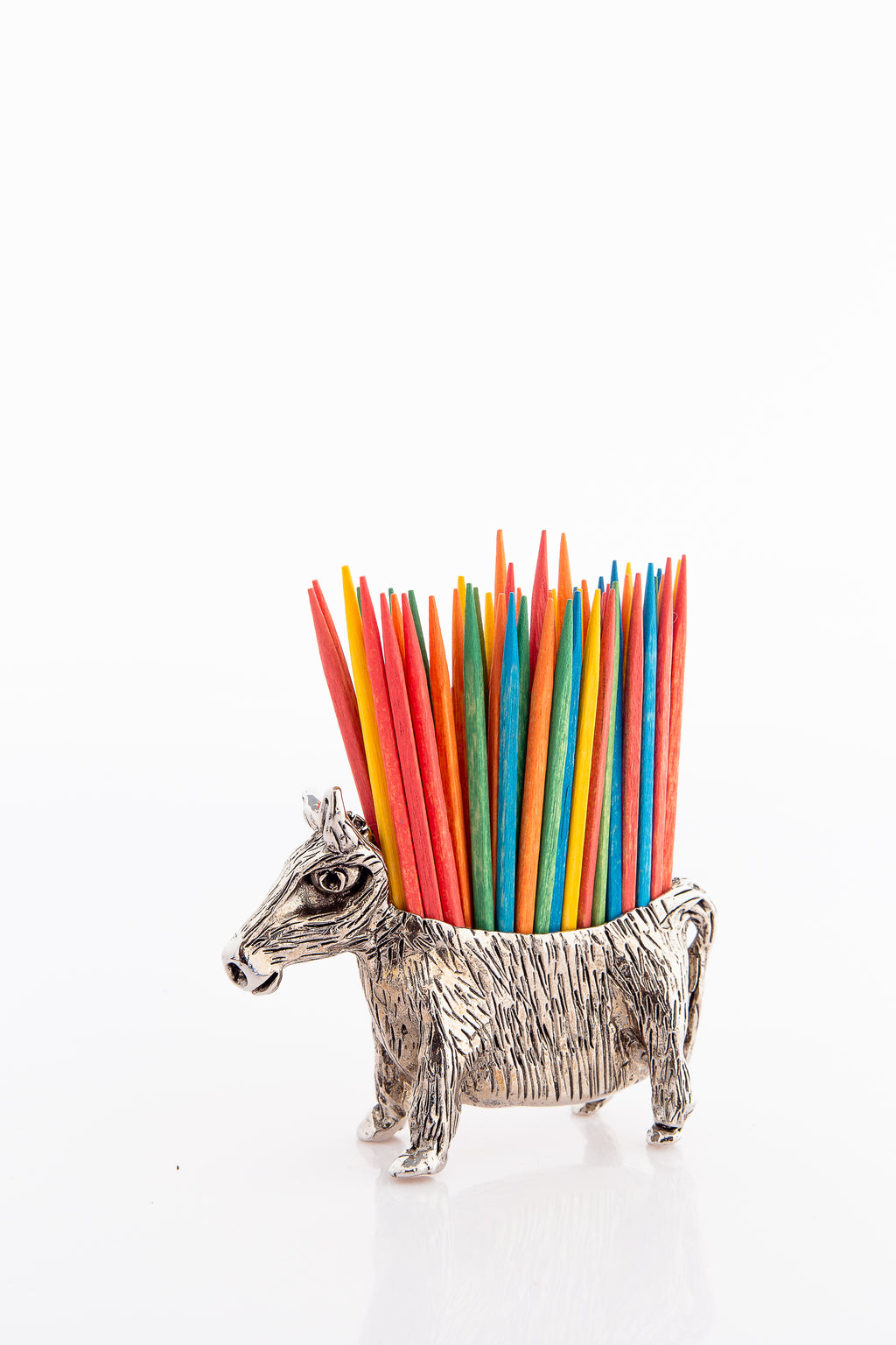 Tooth pick Donkey. American pewter.